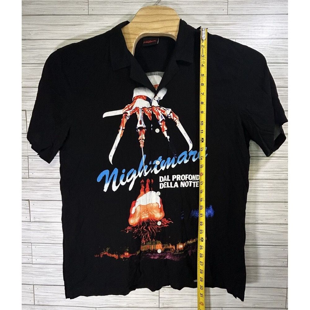 Nightmare Elm Street Ripple Junction Men's Sz XL Camp Shirt Horror‎ Double Sided - Picture 8 of 9
